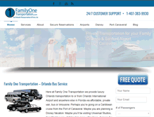 Tablet Screenshot of familyonetransportation.com